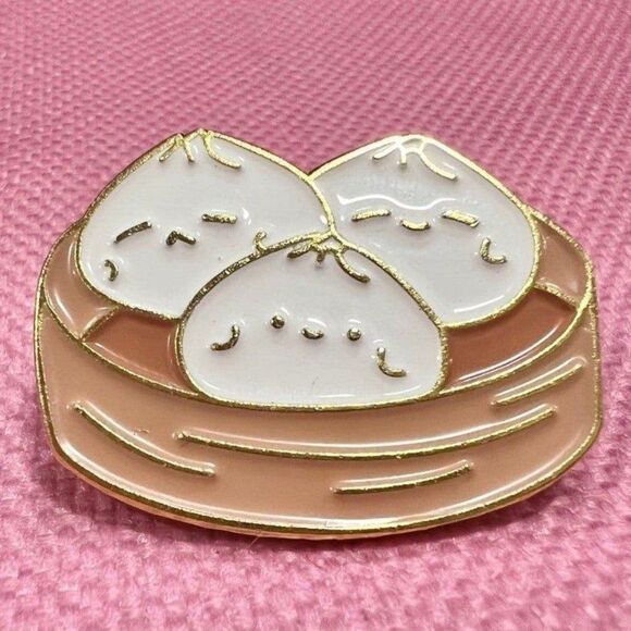 Kawaii Soup Dumplings enamel pin - Picture 1 of 4
